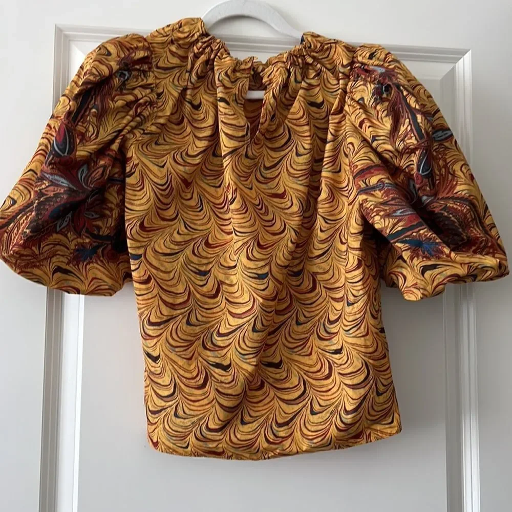 Ulla Johnson Lorena Top Tiger’s Eye